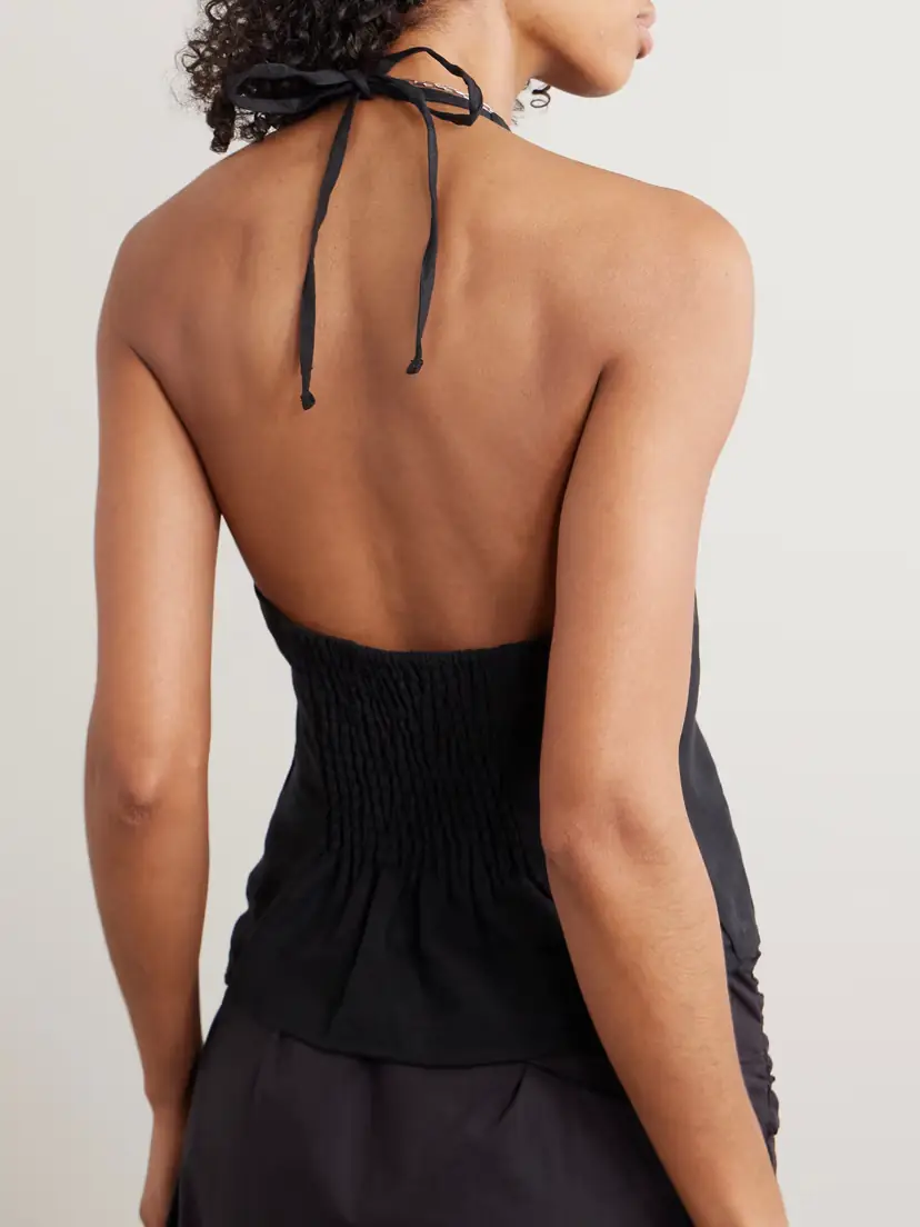 Deiji Studios Linen Halterneck Top | Thumbnail 3