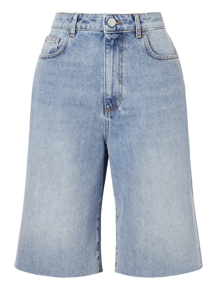 Distressed Denim Shorts