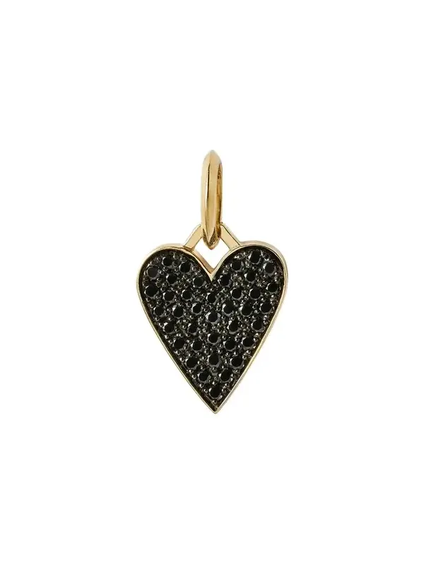 Jennifer Fisher Medium Heart with Pavé Black Diamonds Jennifer Fisher Medium Heart with Pavé Black Diamonds