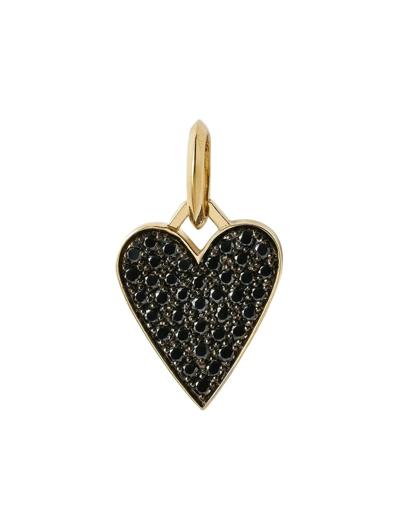 Jennifer Fisher Medium Heart with Pavé Black Diamonds Jennifer Fisher Medium Heart with Pavé Black Diamonds
