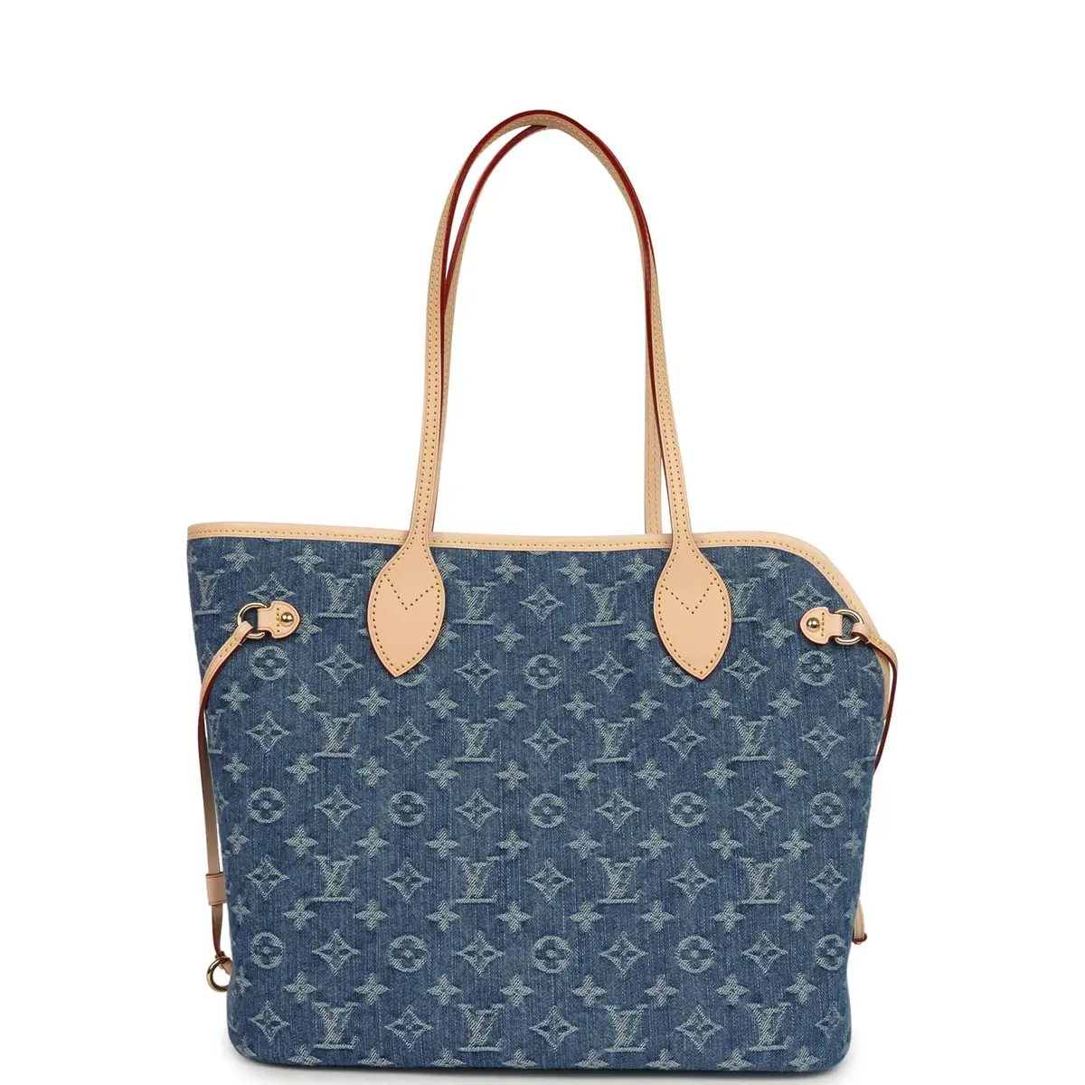 Louis Vuitton Louis Vuitton Neverwoof MM Blue Denim Monogram Gold Hardware | Thumbnail 4 Louis Vuitton Louis Vuitton Neverwoof MM Blue Denim Monogram Gold Hardware | Thumbnail 4