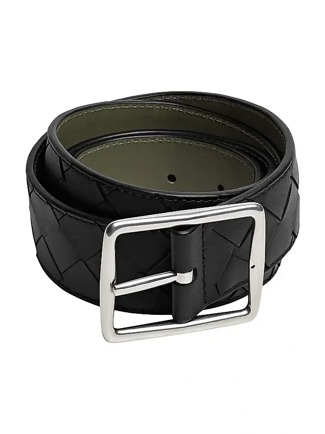 Men's Reverso Intrecciato Leather Belt