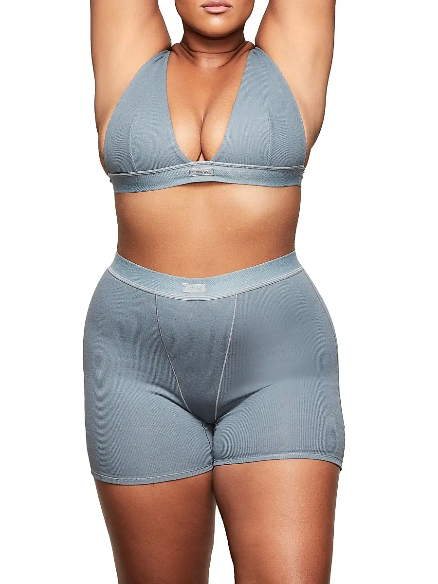 Skims Women's Cotton Rib Boxer | Thumbnail 2 Skims Women's Cotton Rib Boxer | Thumbnail 2