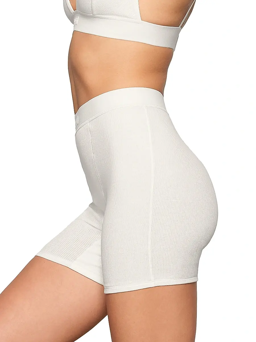 Skims Women's Cotton Rib Boxer | Thumbnail 4 Skims Women's Cotton Rib Boxer | Thumbnail 4