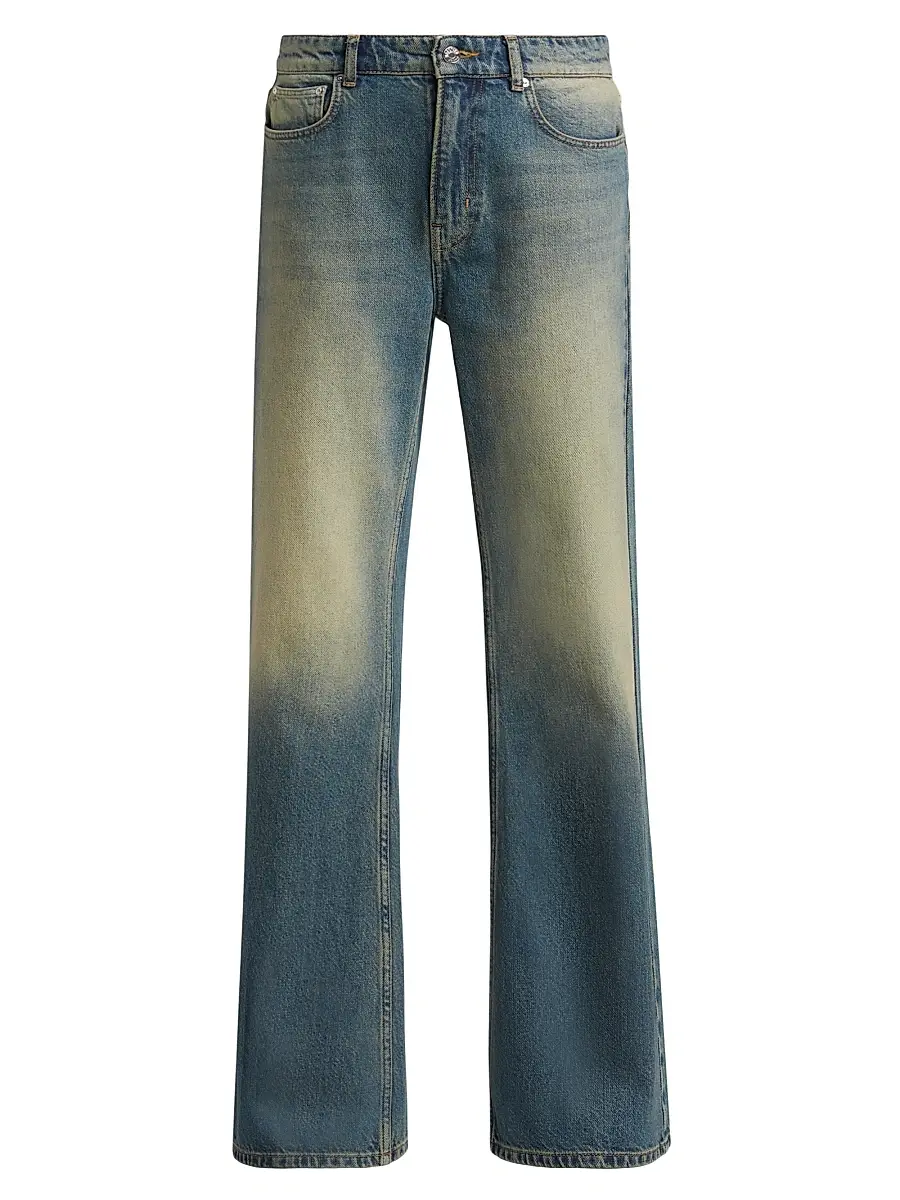 Moschino Jeans Women's Mid-Rise Straight Jeans - Multi Blue | Image 1 Moschino Jeans Women's Mid-Rise Straight Jeans - Multi Blue | Image 1