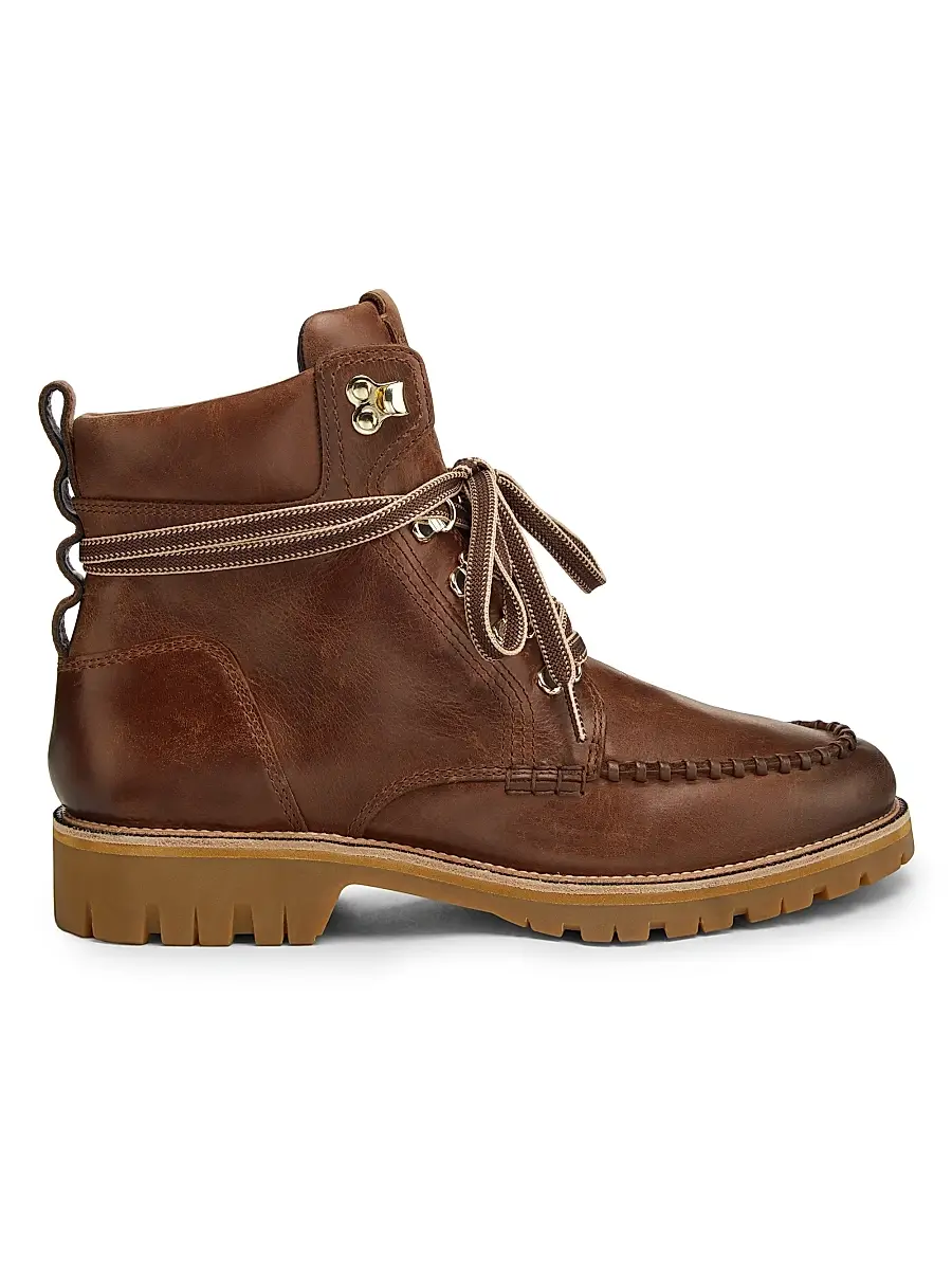 rag & bone Women's Cameron Lace-Up Waterproof-Leather Ankle Boots