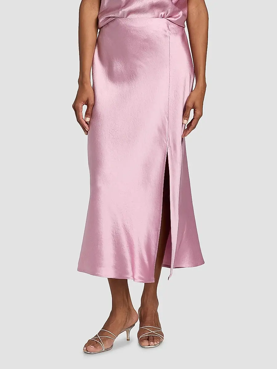 Jason Wu Collection Women's Satin Bias Slip Pencil Midi-Skirt | Thumbnail 3