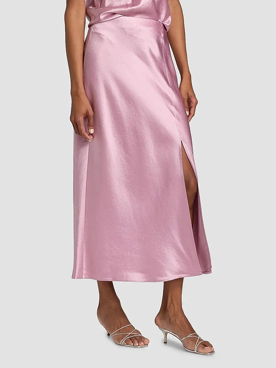 Jason Wu Collection Women's Satin Bias Slip Pencil Midi-Skirt | Thumbnail 4