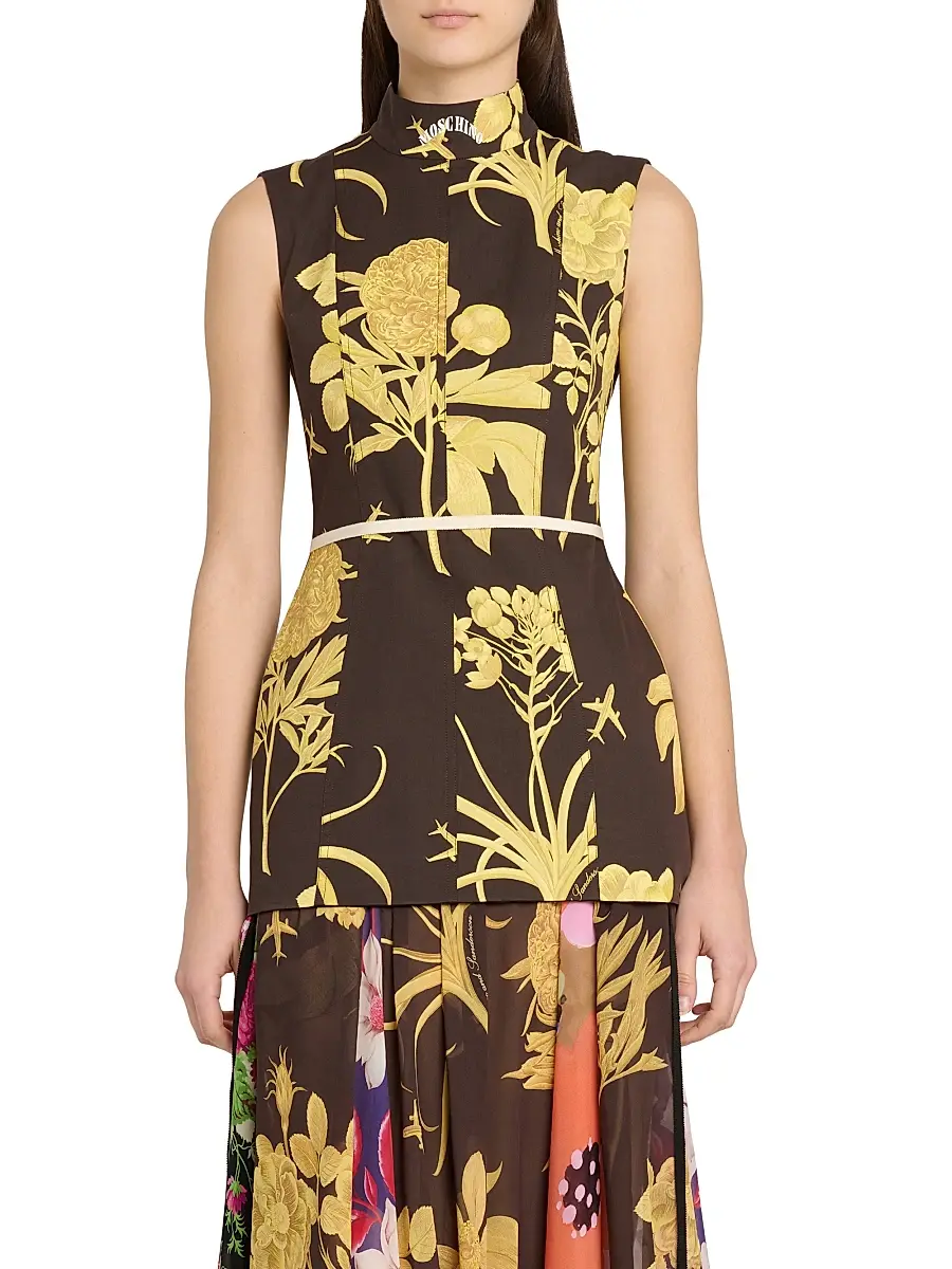 MOSCHINO Women's Floral Poplin Minidress | Thumbnail 3 MOSCHINO Women's Floral Poplin Minidress | Thumbnail 3