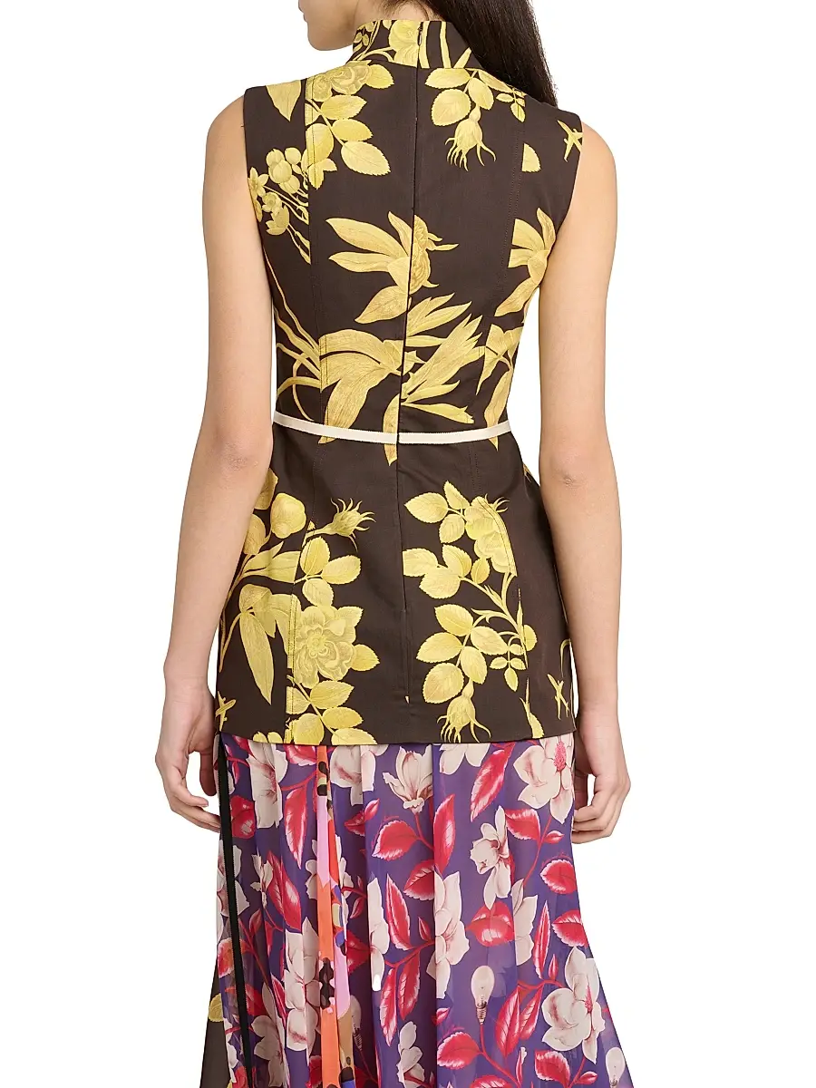 MOSCHINO Women's Floral Poplin Minidress | Thumbnail 5 MOSCHINO Women's Floral Poplin Minidress | Thumbnail 5