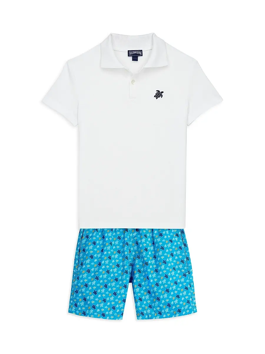 Vilebrequin Boy's Little Boy's & Boy's Micro Ronde Des Tortues Rainbow Swim Trunks | Thumbnail 2 Vilebrequin Boy's Little Boy's & Boy's Micro Ronde Des Tortues Rainbow Swim Trunks | Thumbnail 2