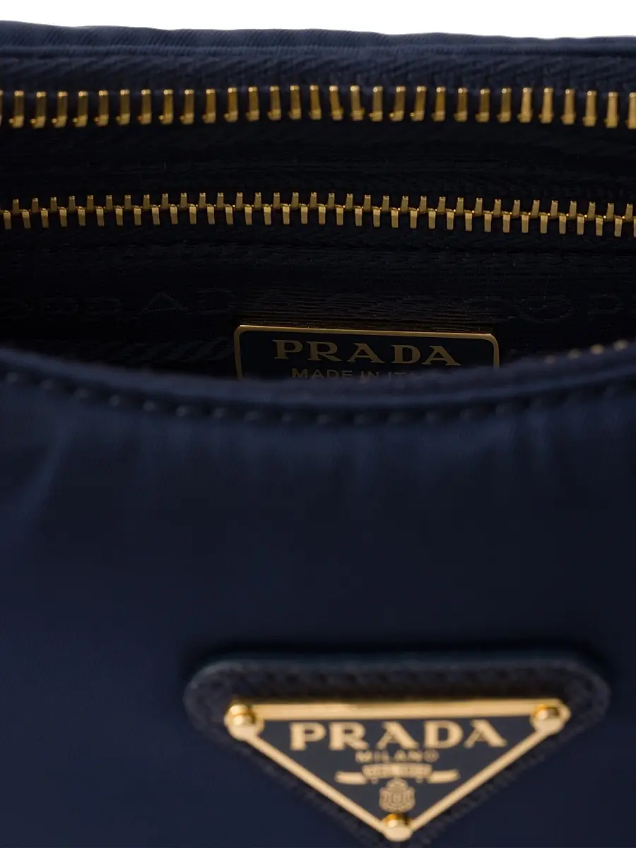 Prada Women's Re-Edition 2005 Re-Nylon Mini Shoulder Bag - Navy Blue | Thumbnail 5 Prada Women's Re-Edition 2005 Re-Nylon Mini Shoulder Bag - Navy Blue | Thumbnail 5