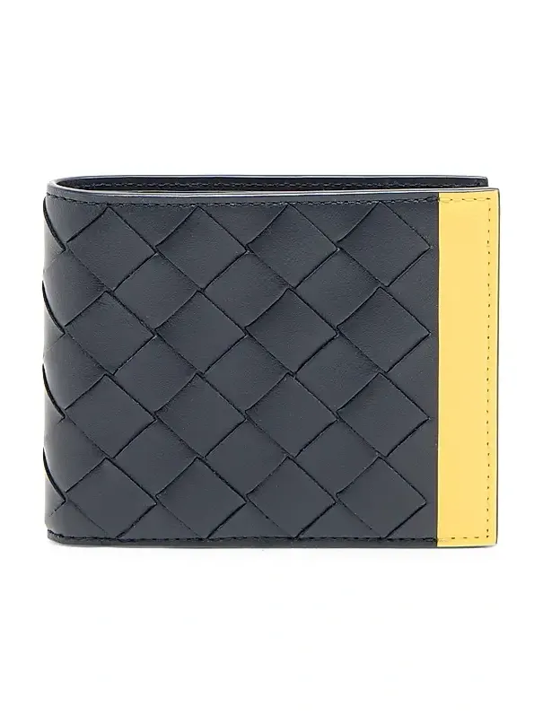 Men's Intrecciato Leather & Hardware Bifold Wallet Men's Intrecciato Leather & Hardware Bifold Wallet