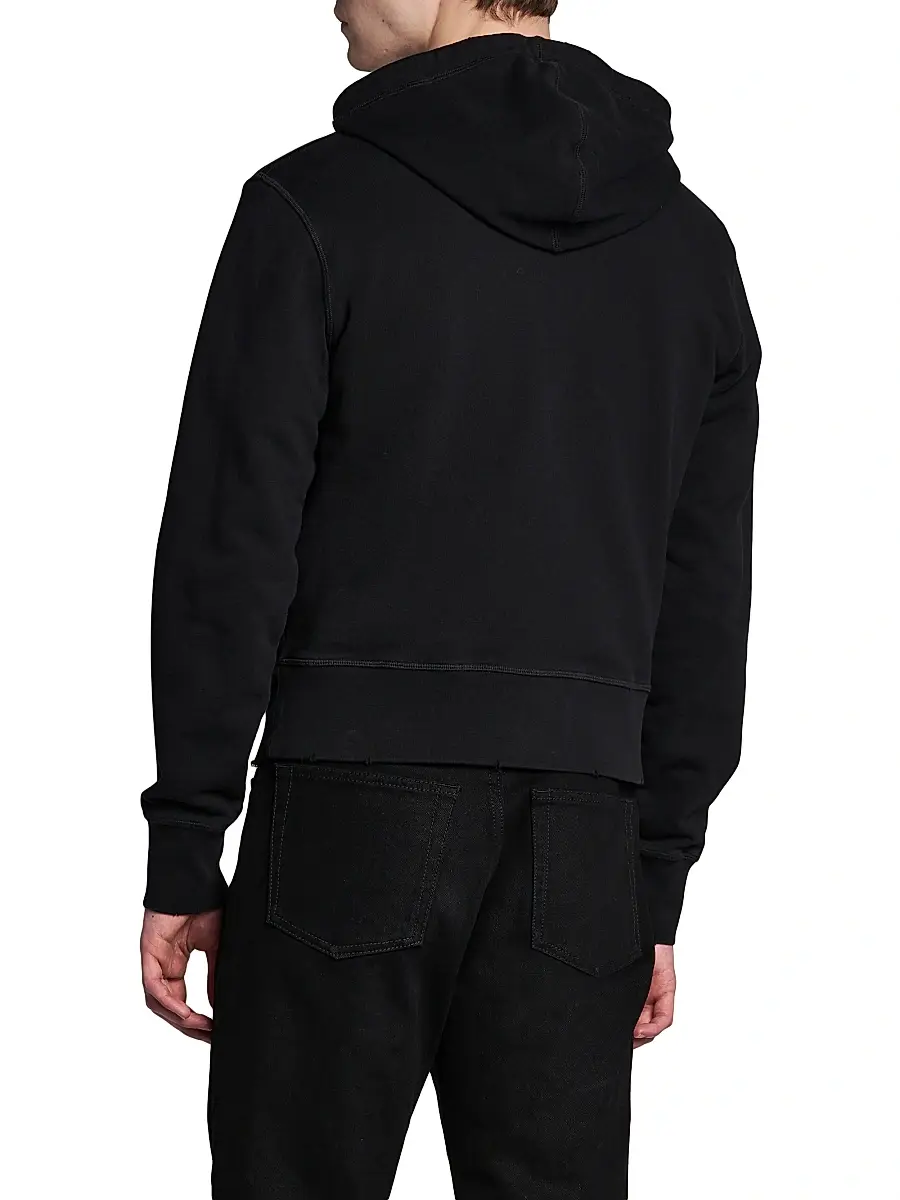 Alexander McQueen Men's Full-Zip Cotton Hoodie | Thumbnail 5 Alexander McQueen Men's Full-Zip Cotton Hoodie | Thumbnail 5