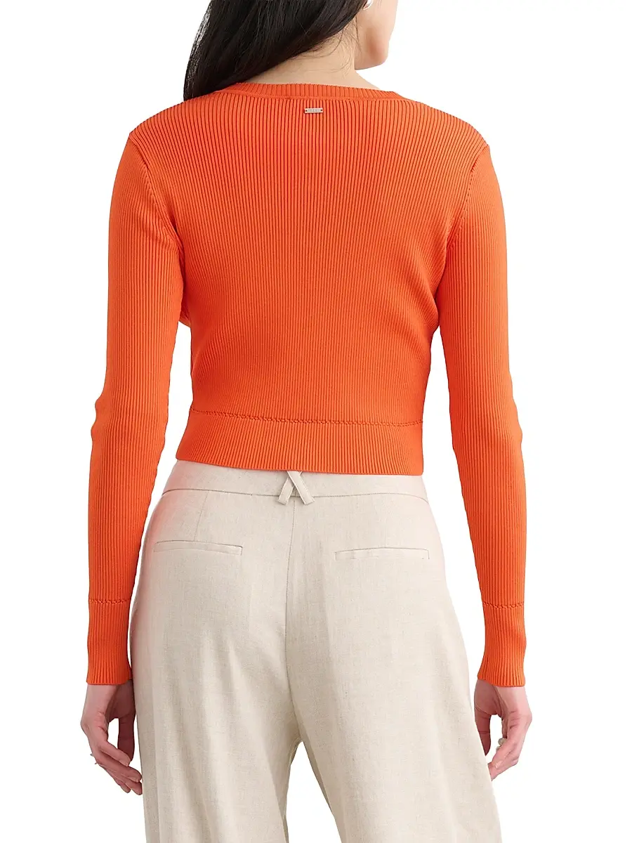 Toccin Women's Zoe Fitted Crop Cardigan | Thumbnail 5 Toccin Women's Zoe Fitted Crop Cardigan | Thumbnail 5