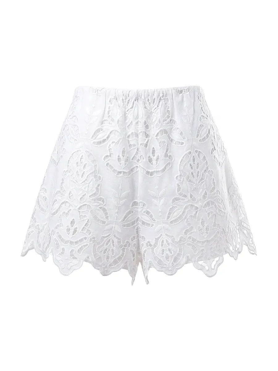 Toccin Women's Pavlina Broderie Anglaise Shorts