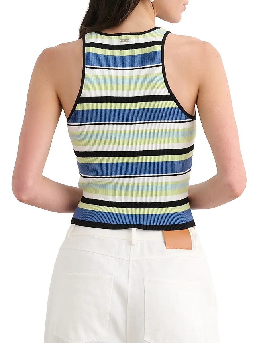 Toccin Women's Avery Racer Striped Tank | Thumbnail 5 Toccin Women's Avery Racer Striped Tank | Thumbnail 5