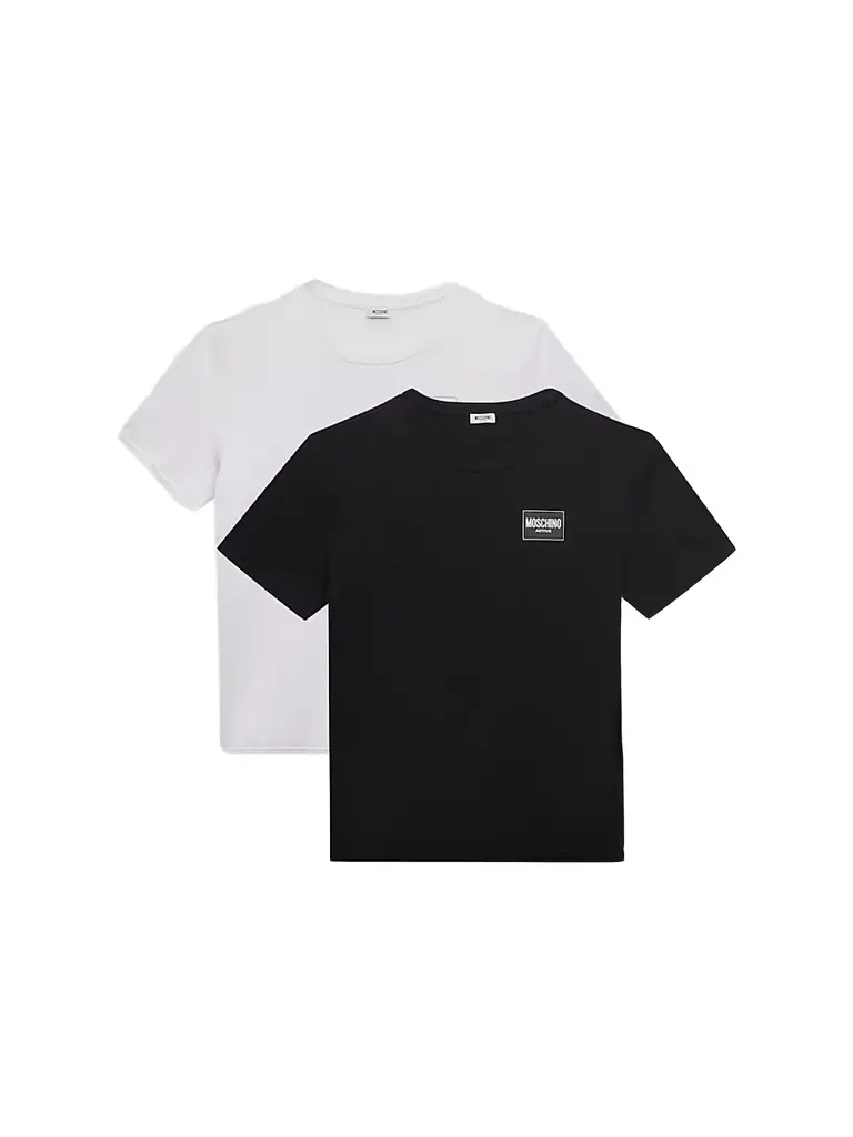MOSCHINO Men's 2-Pack Logo Stretch-Jersey Crewneck T-Shirt Set