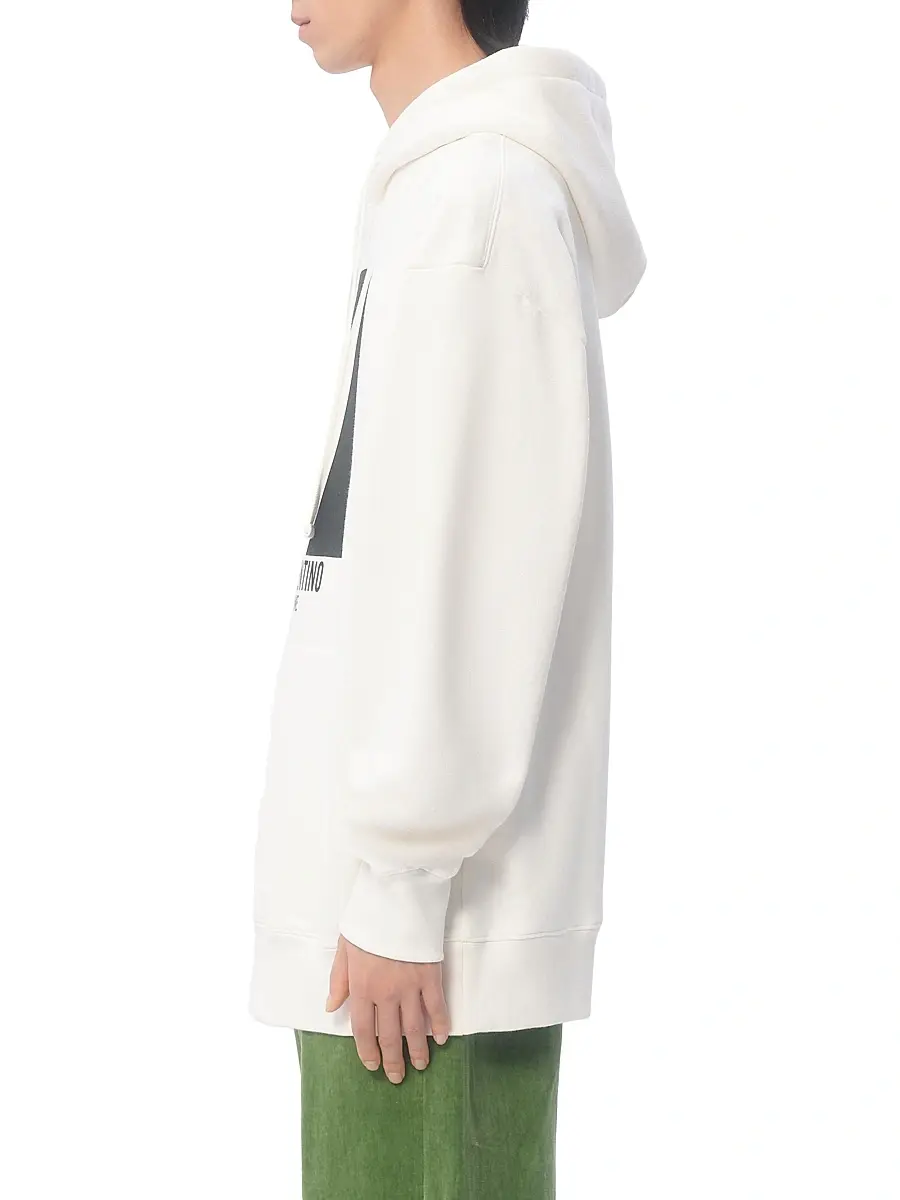 Valentino Garavani Men's Cotton Hooded Sweatshirt with Chez Print | Thumbnail 3 Valentino Garavani Men's Cotton Hooded Sweatshirt with Chez Print | Thumbnail 3
