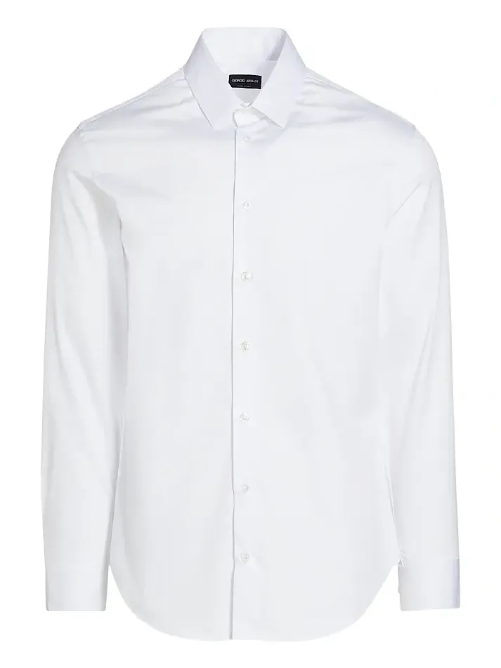 Men's Cotton Button-Front Shirt Men's Cotton Button-Front Shirt