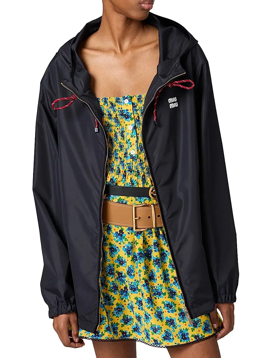 Miu Miu Women's Technical Fabric Blouson Jacket | Thumbnail 2