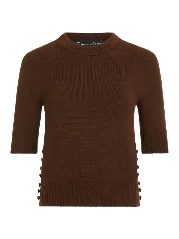 Button-Detail Pullover