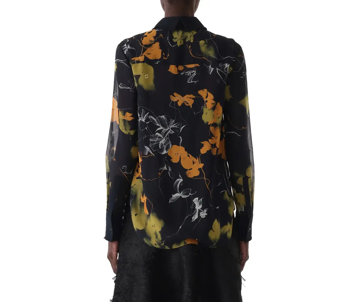 Jason Wu Collection SHADOW FLORAL CREPE CHIFFON BUTTON-UP SHIRT | Thumbnail 6 Jason Wu Collection SHADOW FLORAL CREPE CHIFFON BUTTON-UP SHIRT | Thumbnail 6
