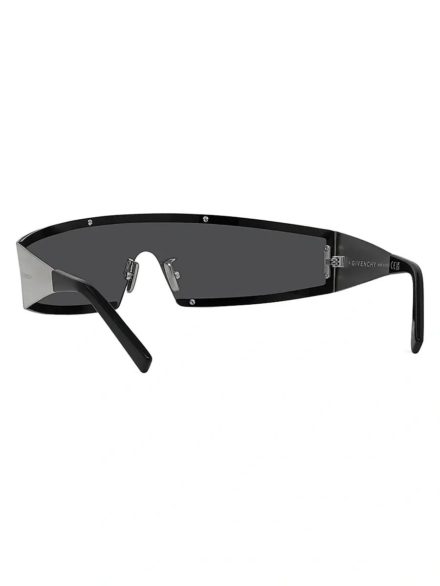 Givenchy Women's Square Mask Sunglasses - Shiny Palladium Smoke | Thumbnail 4 Givenchy Women's Square Mask Sunglasses - Shiny Palladium Smoke | Thumbnail 4