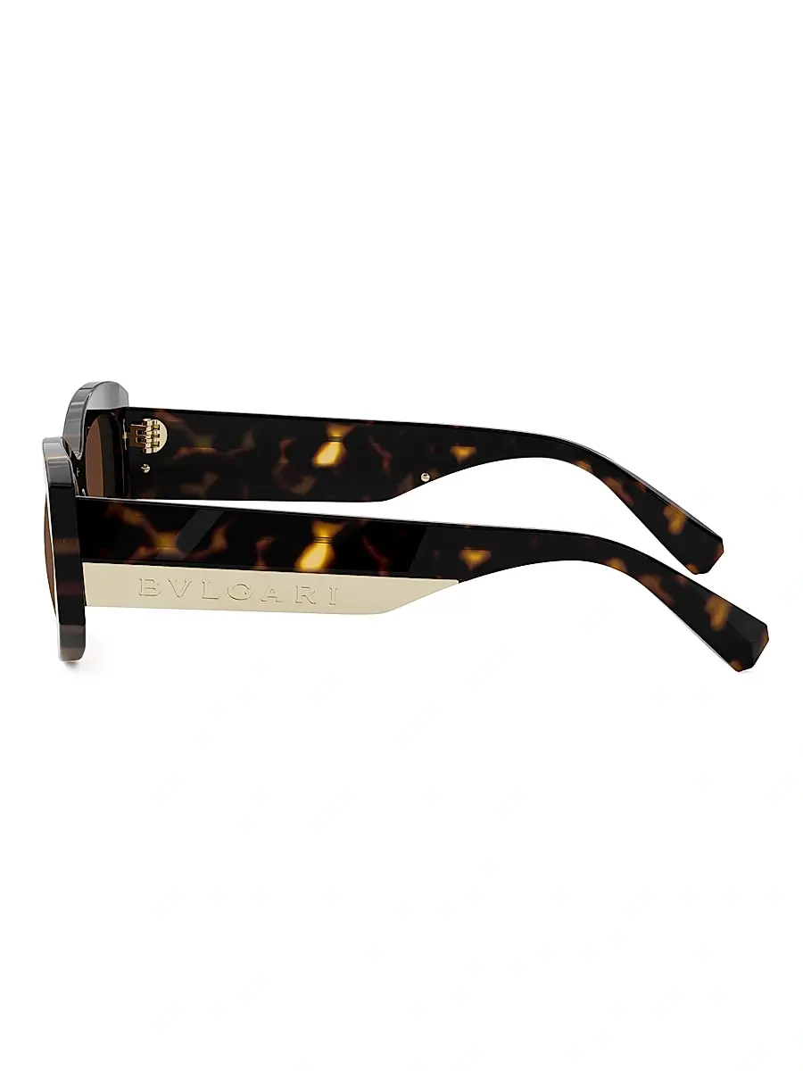 BVLGARI Women's Roma 54MM Geometric Sunglasses | Thumbnail 3