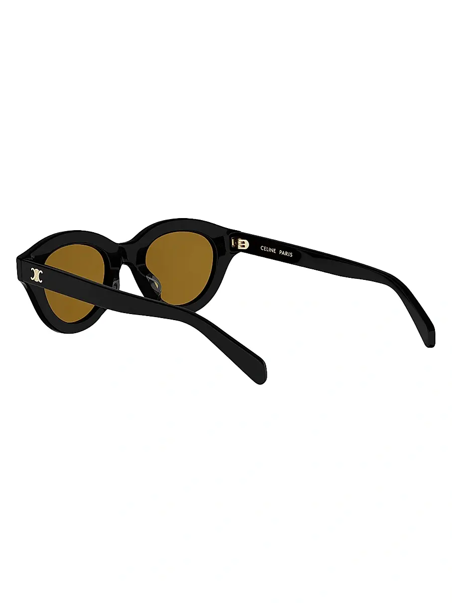 Celine Women's Triomphe Mini 47MM Oval Sunglasses | Thumbnail 4 Celine Women's Triomphe Mini 47MM Oval Sunglasses | Thumbnail 4