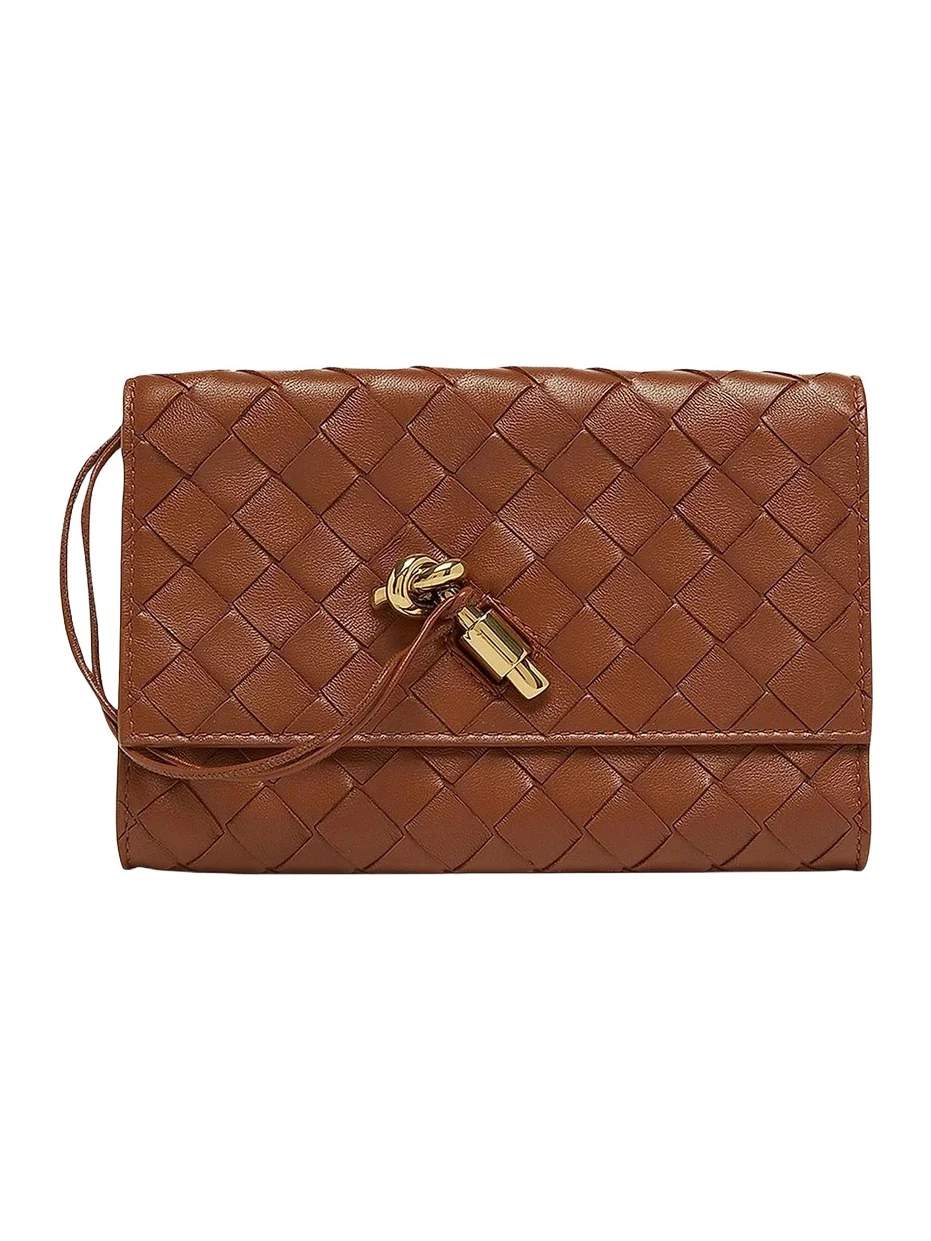 Women's Andiamo Intrecciato Leather Shoulder Bag Women's Andiamo Intrecciato Leather Shoulder Bag