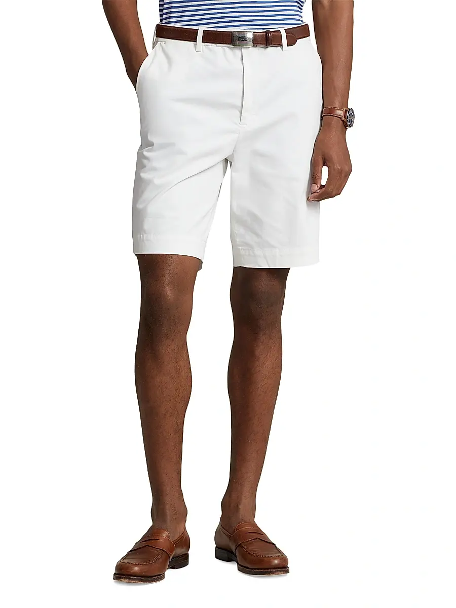 Polo Ralph Lauren Men's Stretch-Twill Flat-Front Shorts