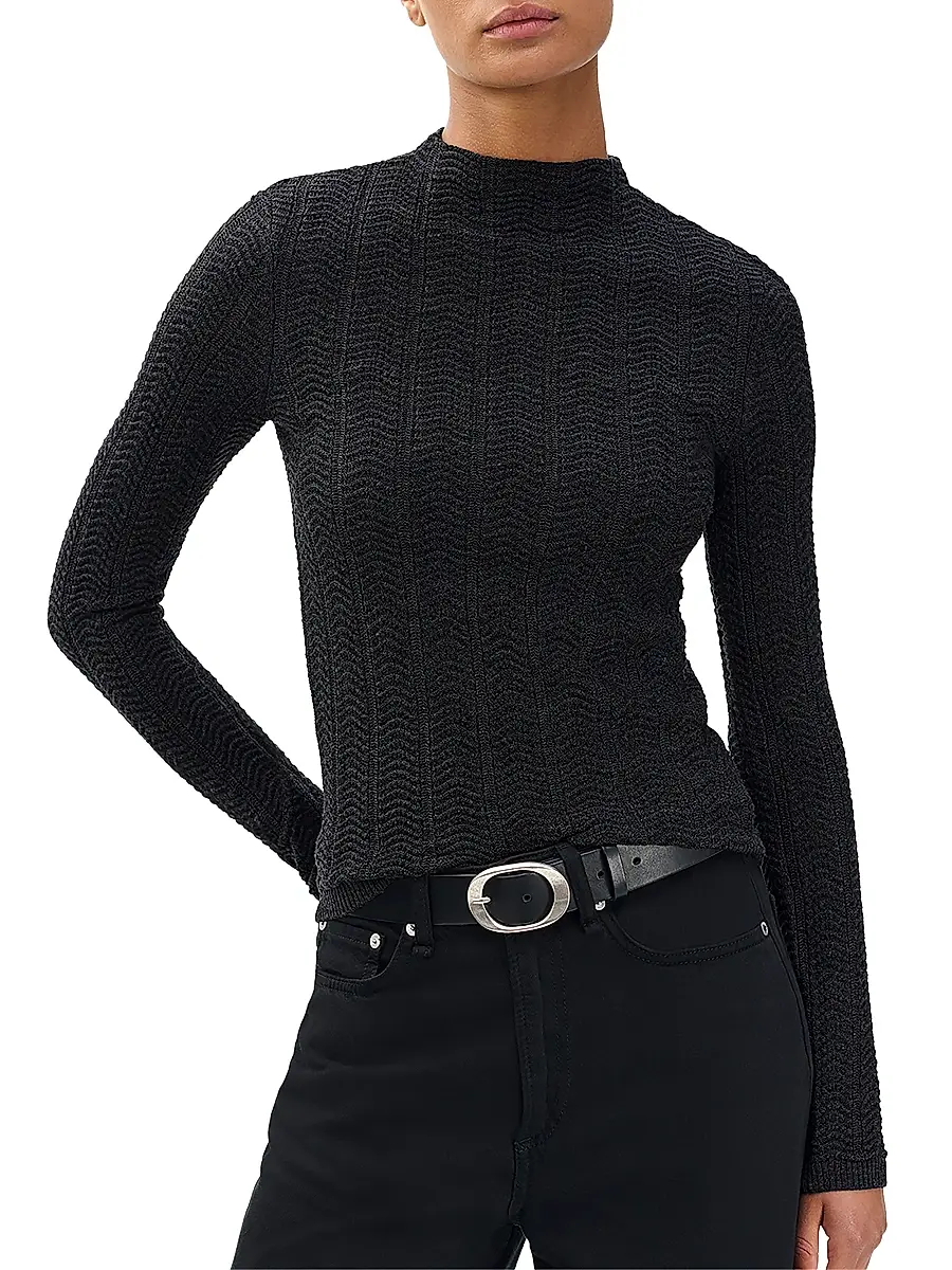 rag & bone Women's Francesca Wool Turtleneck Sweater | Thumbnail 3 rag & bone Women's Francesca Wool Turtleneck Sweater | Thumbnail 3