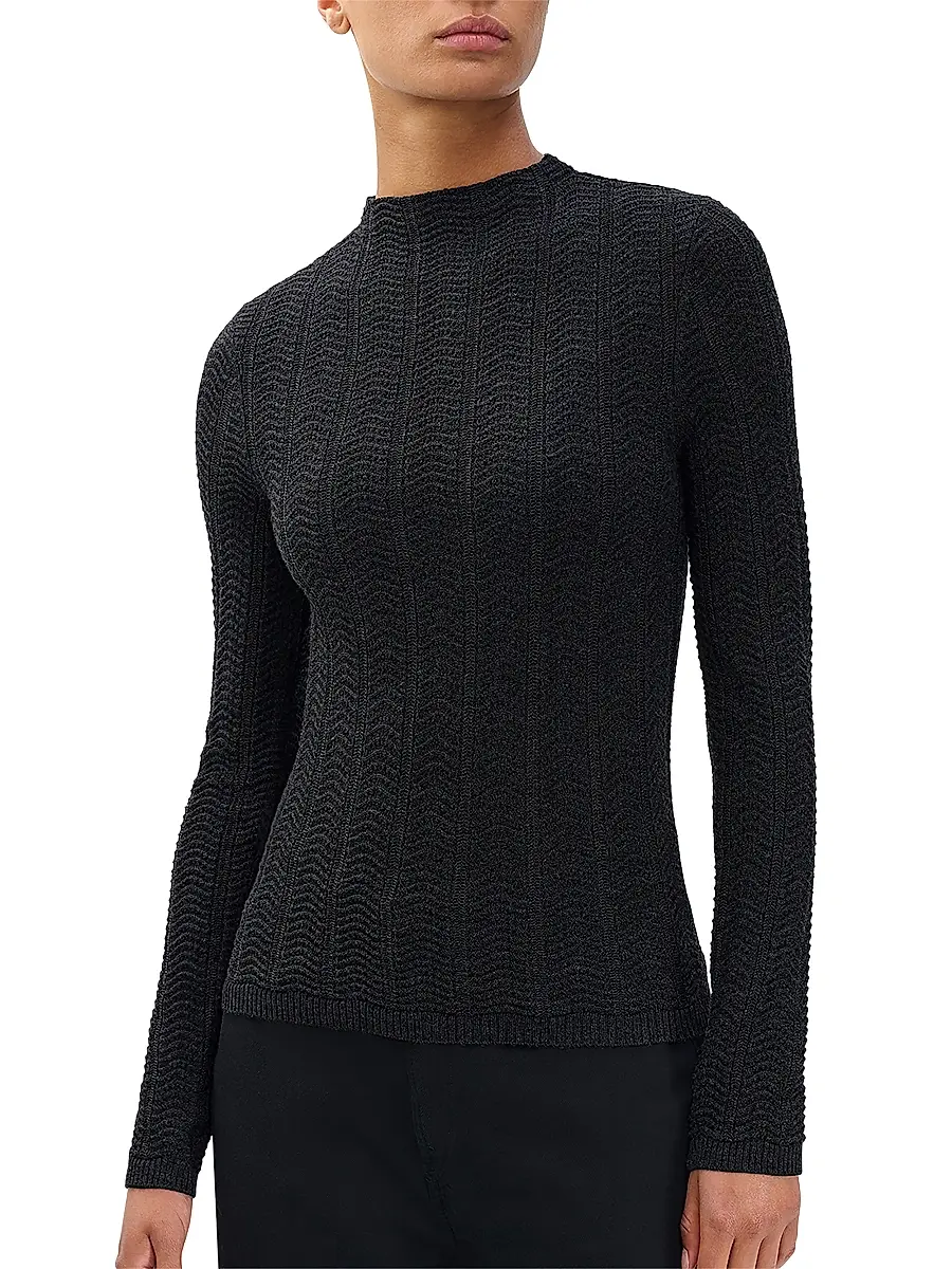 rag & bone Women's Francesca Wool Turtleneck Sweater | Thumbnail 4 rag & bone Women's Francesca Wool Turtleneck Sweater | Thumbnail 4