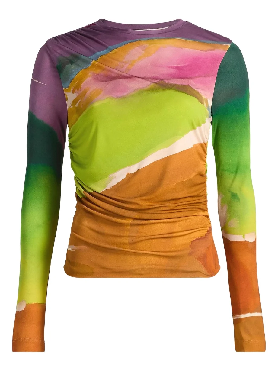 Women's Paradis Printed Long-Sleeve Top
