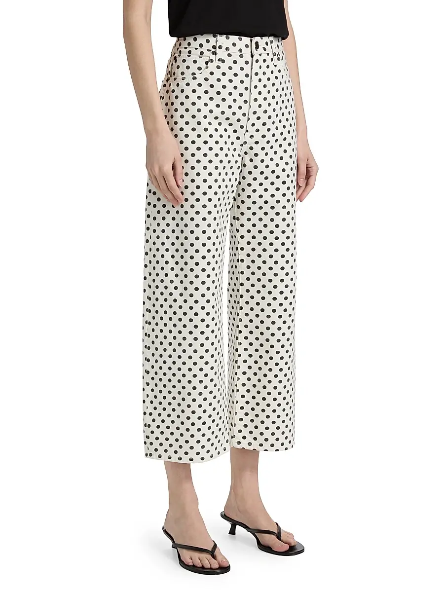 Frame Women's The Bow Polka-Dot Crop Jeans | Thumbnail 4 Frame Women's The Bow Polka-Dot Crop Jeans | Thumbnail 4