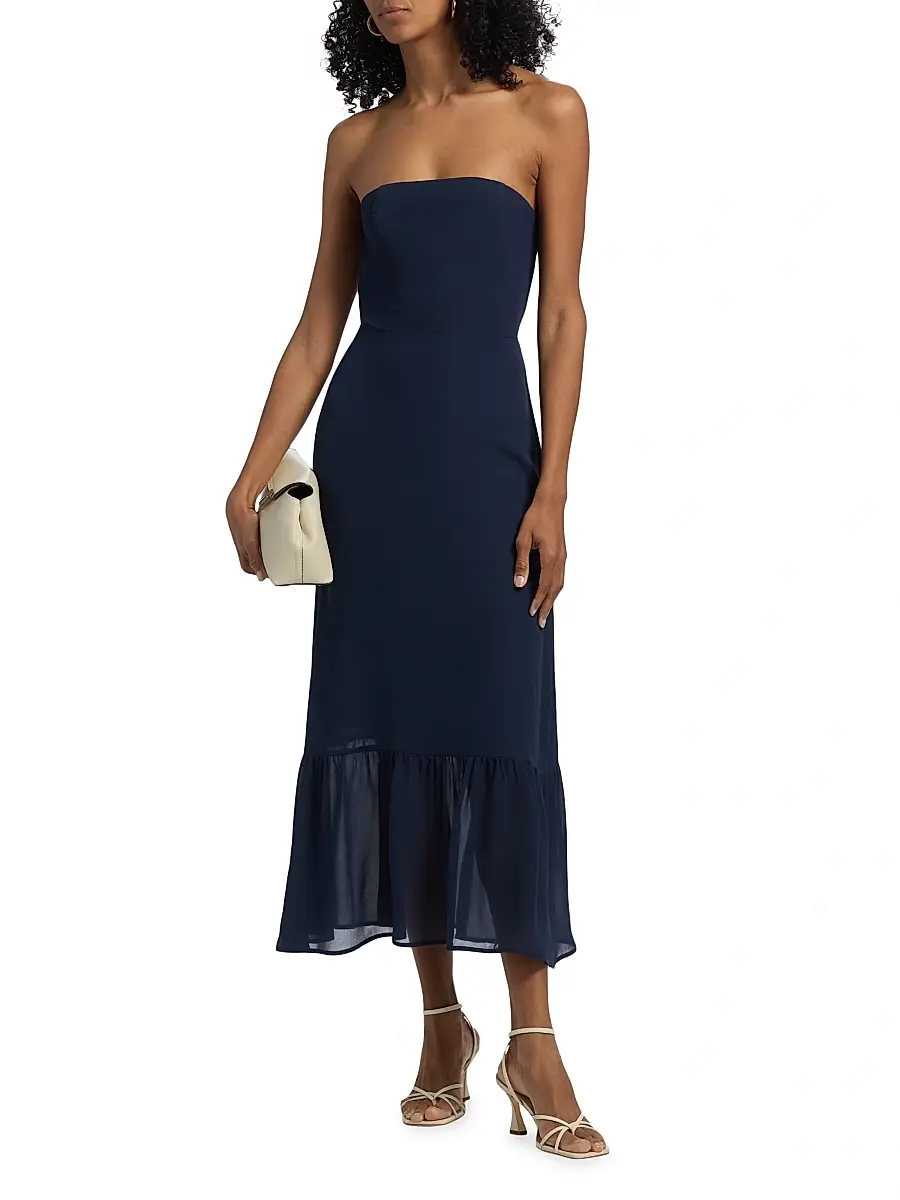 Reformation Women's Arta Strapless Midi-Dress | Thumbnail 3