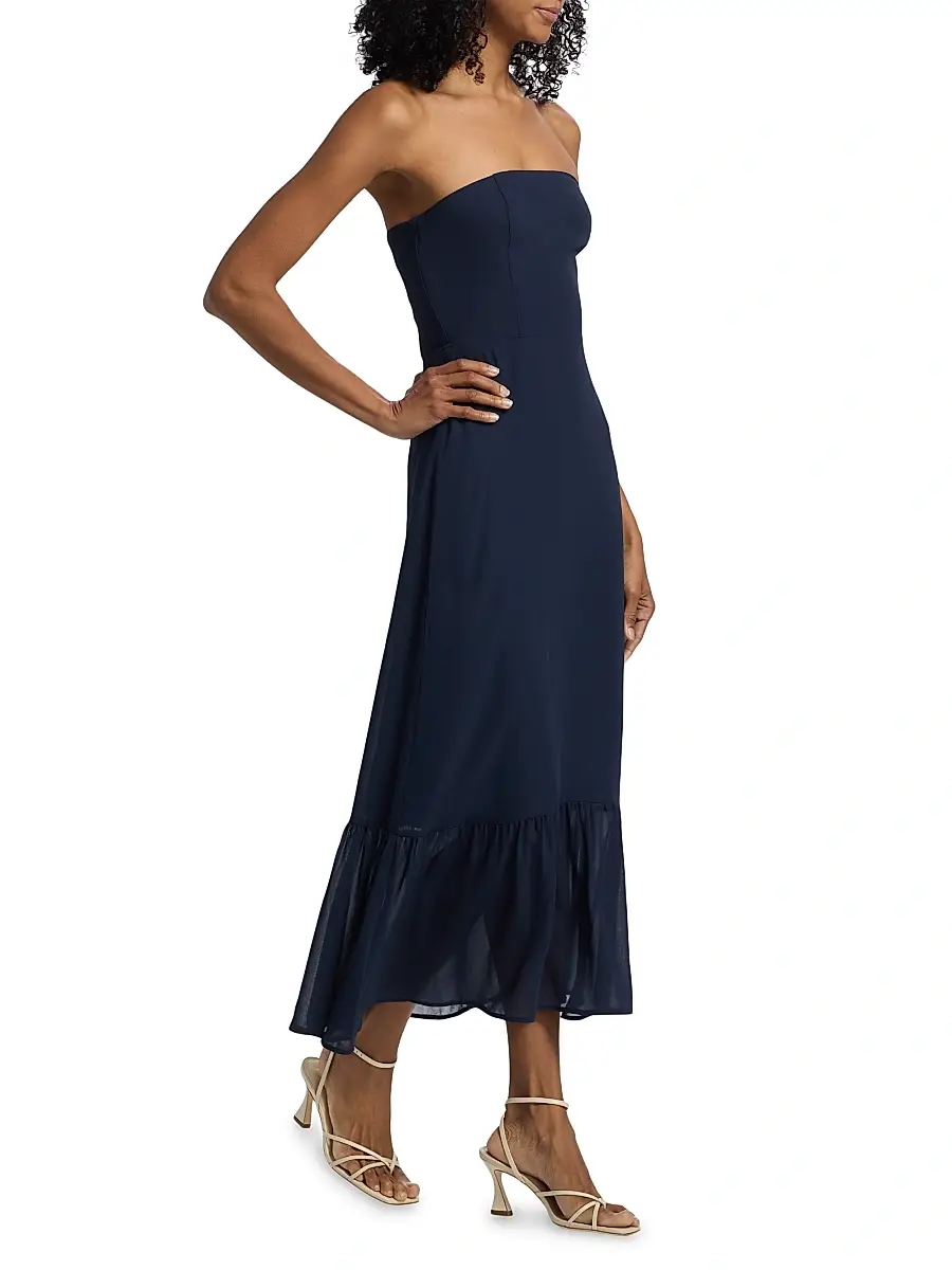 Reformation Women's Arta Strapless Midi-Dress | Thumbnail 4