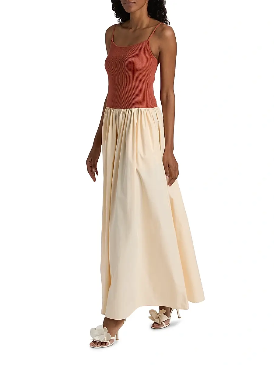 Toccin Women's Orielle Colorblocked Drop-Waist Maxi Dress | Thumbnail 2 Toccin Women's Orielle Colorblocked Drop-Waist Maxi Dress | Thumbnail 2
