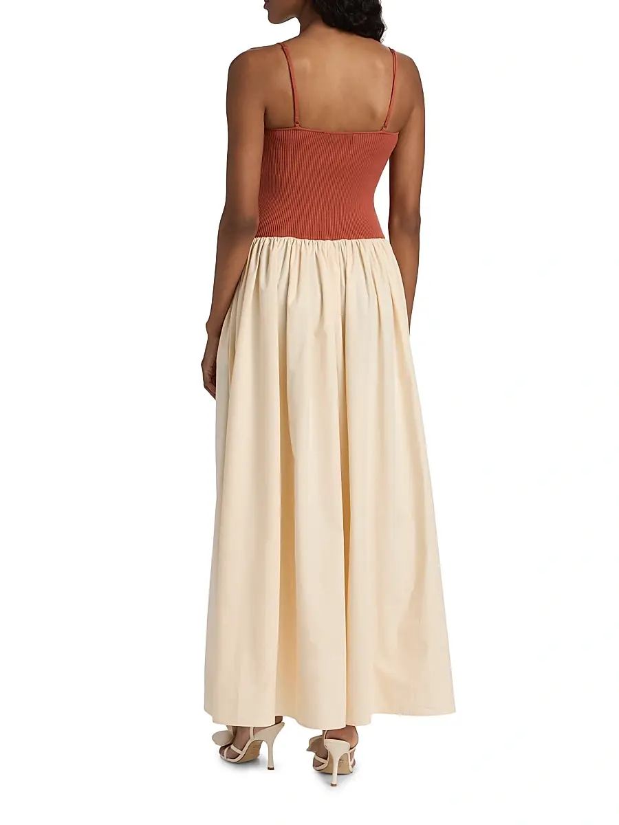 Toccin Women's Orielle Colorblocked Drop-Waist Maxi Dress | Thumbnail 5 Toccin Women's Orielle Colorblocked Drop-Waist Maxi Dress | Thumbnail 5