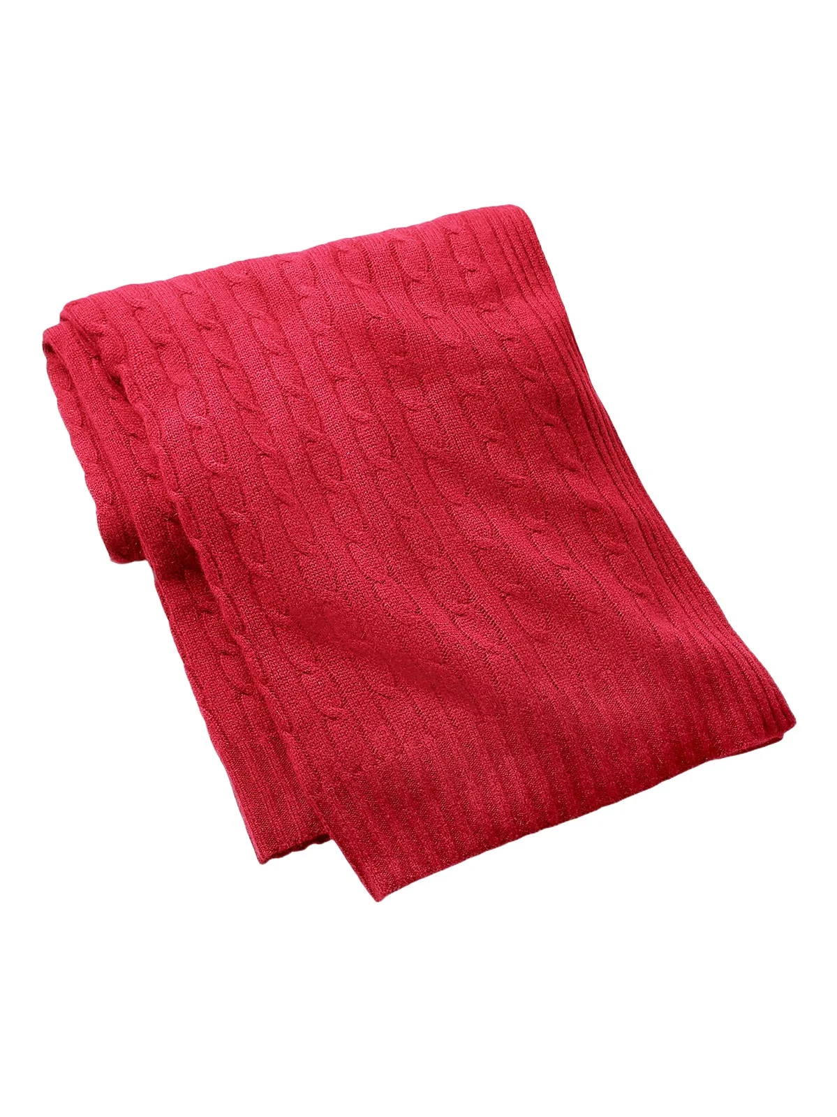 Ralph Lauren Cabled Cashmere Throw Blanket