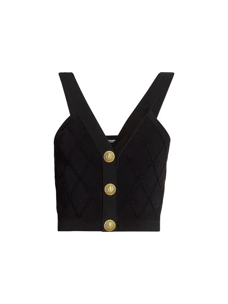 Women's Quilted Compact Knit Vest - Noir Women's Quilted Compact Knit Vest - Noir