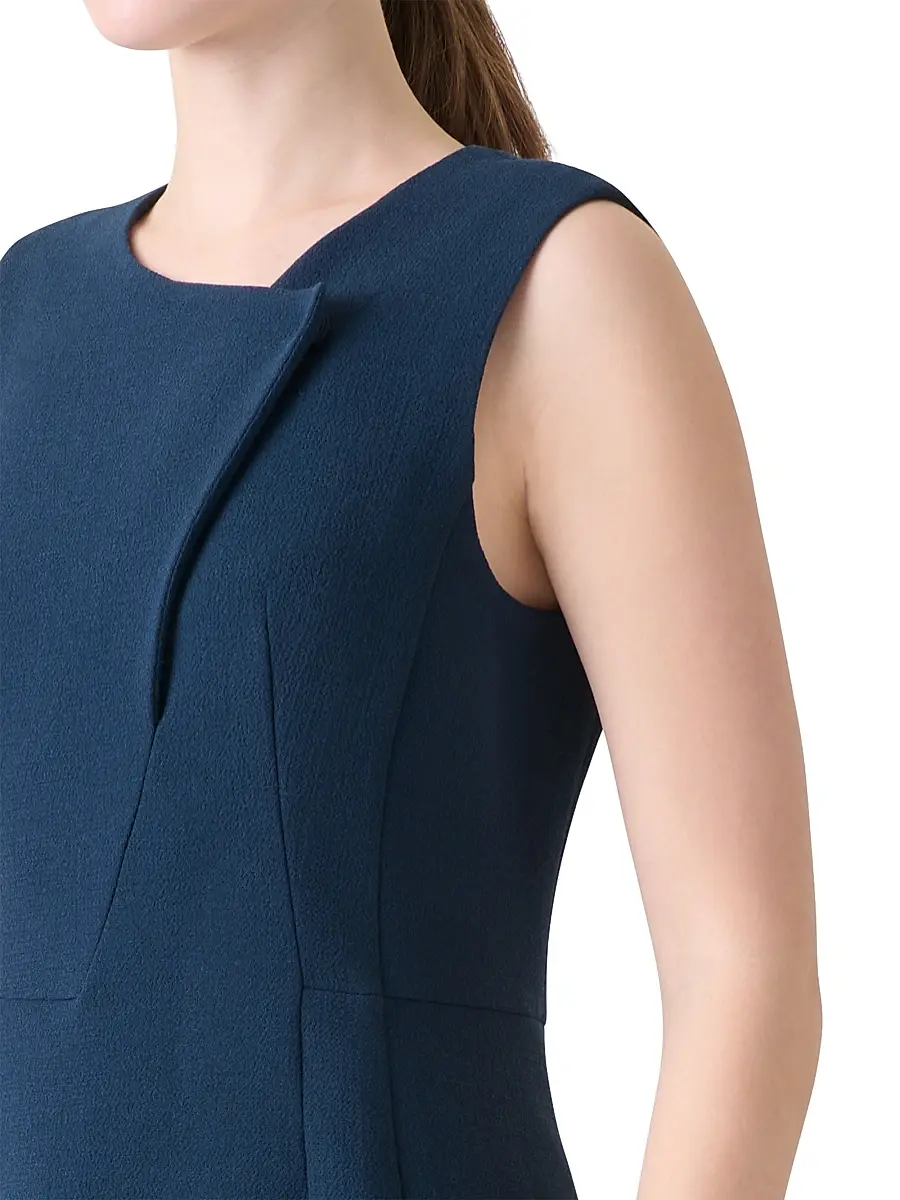 Akris Women's Smu Lapel Wool Sheath Dress | Thumbnail 6 Akris Women's Smu Lapel Wool Sheath Dress | Thumbnail 6