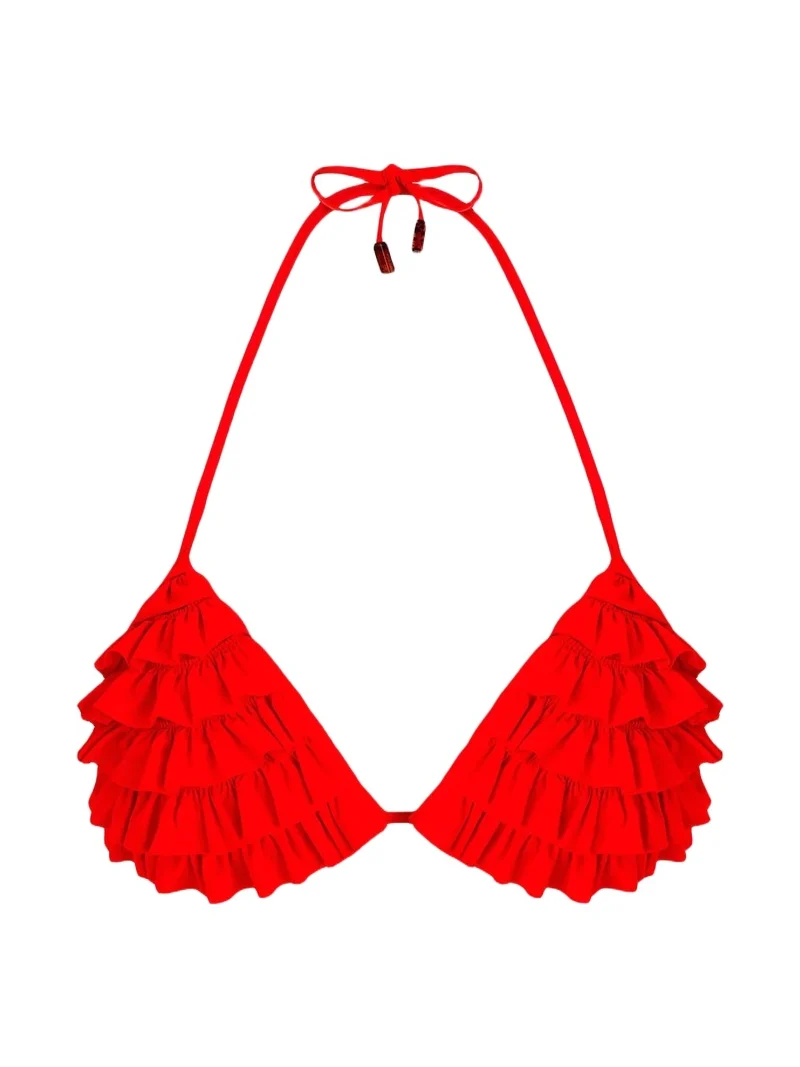 Women's Ruffled Padded Bikini Top