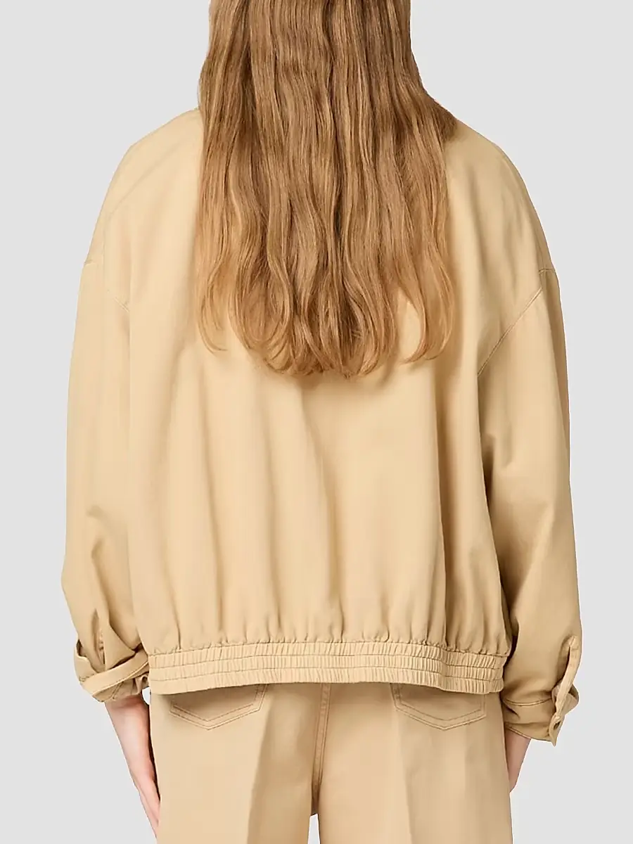 Miu Miu Women's Light Denim Blouson Jacket | Thumbnail 4 Miu Miu Women's Light Denim Blouson Jacket | Thumbnail 4