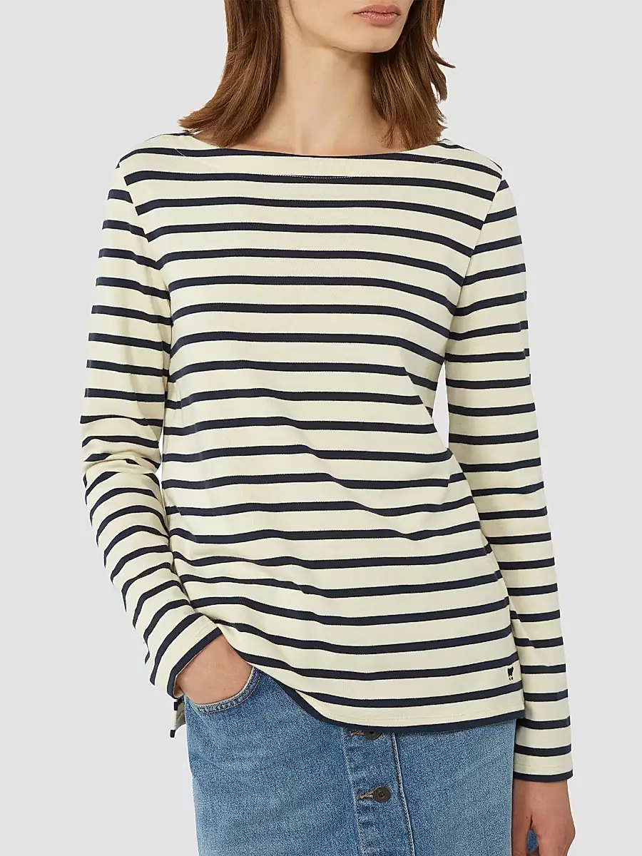 Weekend Max Mara Women's Striped Cotton T-Shirt | Thumbnail 4 Weekend Max Mara Women's Striped Cotton T-Shirt | Thumbnail 4