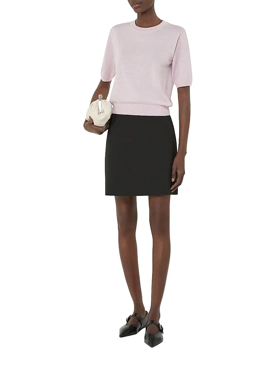 Weekend Max Mara Women's Regular Fit Wool and Cashmere Sweater - Pink | Thumbnail 2 Weekend Max Mara Women's Regular Fit Wool and Cashmere Sweater - Pink | Thumbnail 2