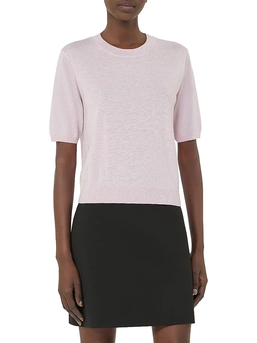 Weekend Max Mara Women's Regular Fit Wool and Cashmere Sweater - Pink | Thumbnail 3 Weekend Max Mara Women's Regular Fit Wool and Cashmere Sweater - Pink | Thumbnail 3