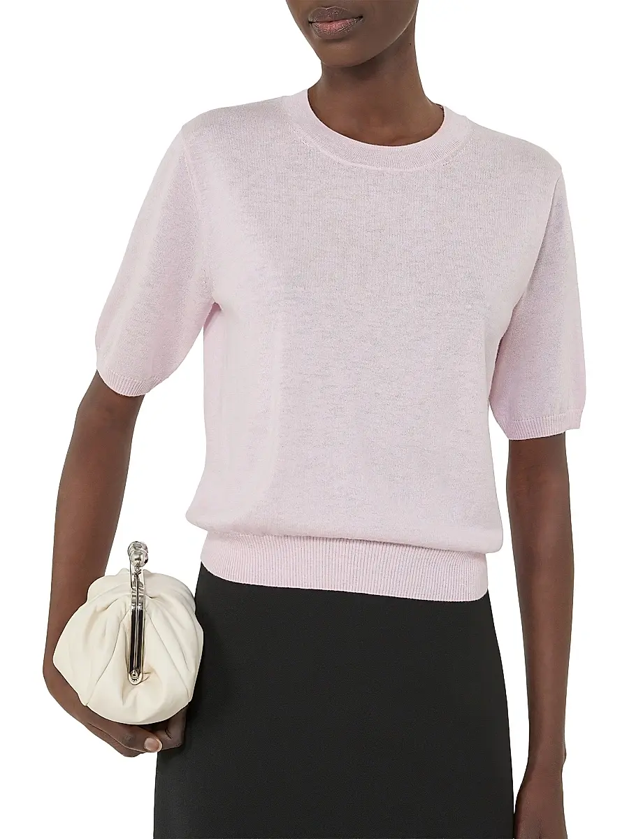Weekend Max Mara Women's Regular Fit Wool and Cashmere Sweater - Pink | Thumbnail 5 Weekend Max Mara Women's Regular Fit Wool and Cashmere Sweater - Pink | Thumbnail 5