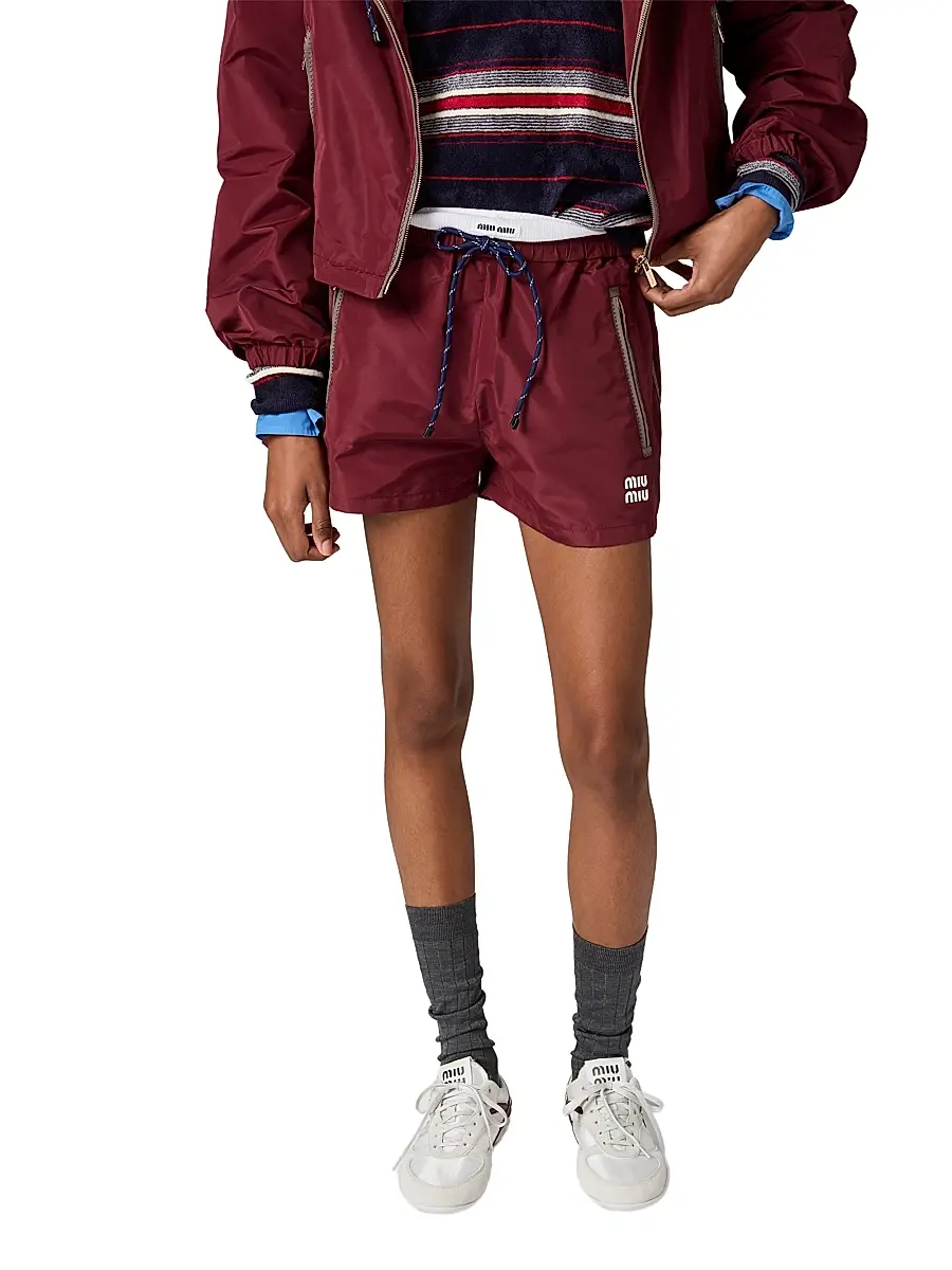 Miu Miu Women's Technical Fabric Shorts | Thumbnail 2